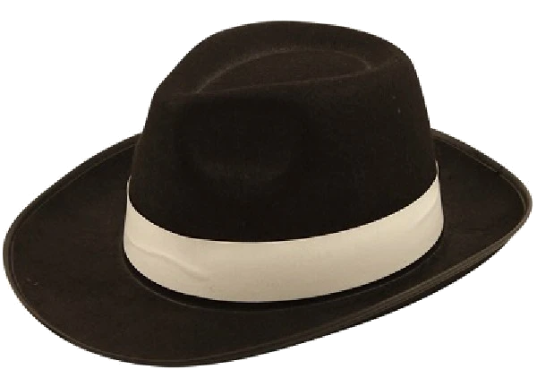 Adult Black Al Capone Hat