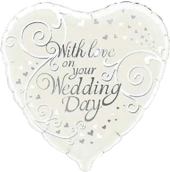 ON YOUR WEDDING DAY 18IN FOIL