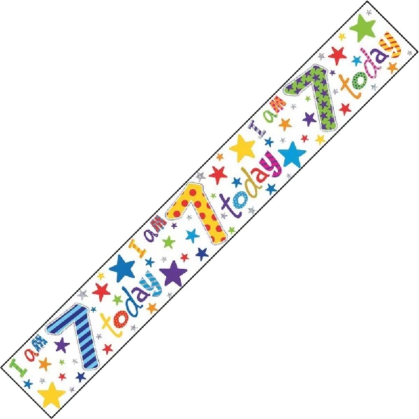 AGE 7 9FT WALL BANNER