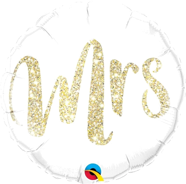 MRS. GLITTER GOLD 18IN FOIL BALLOON