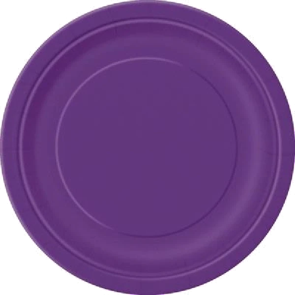 16PK 9IN DEEP PURPLE PLATES