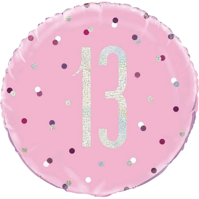 18In Glitz Pink 13 Foil Balloon