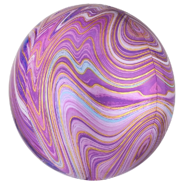 Xl Purple Marblez Foil Balloon