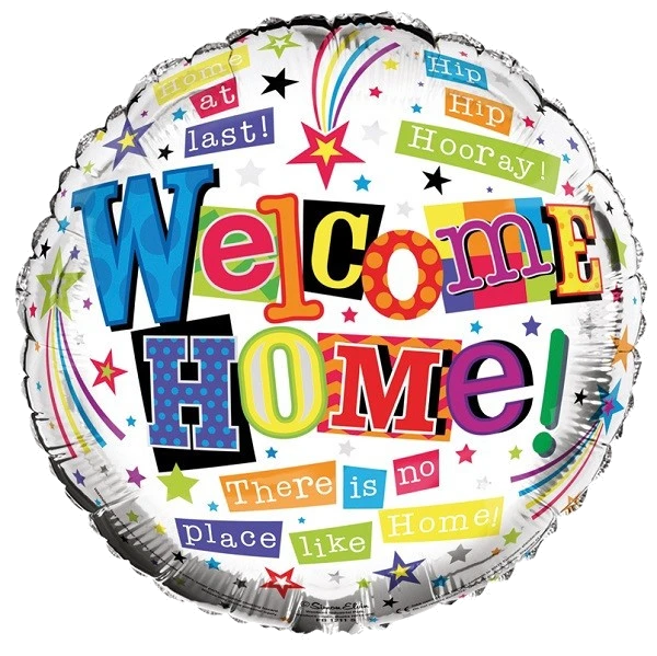WELCOME HOME 18IN FOIL BALLOON