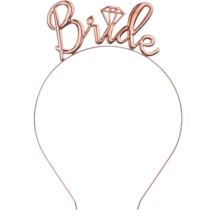 Rose Gold Bride Headband