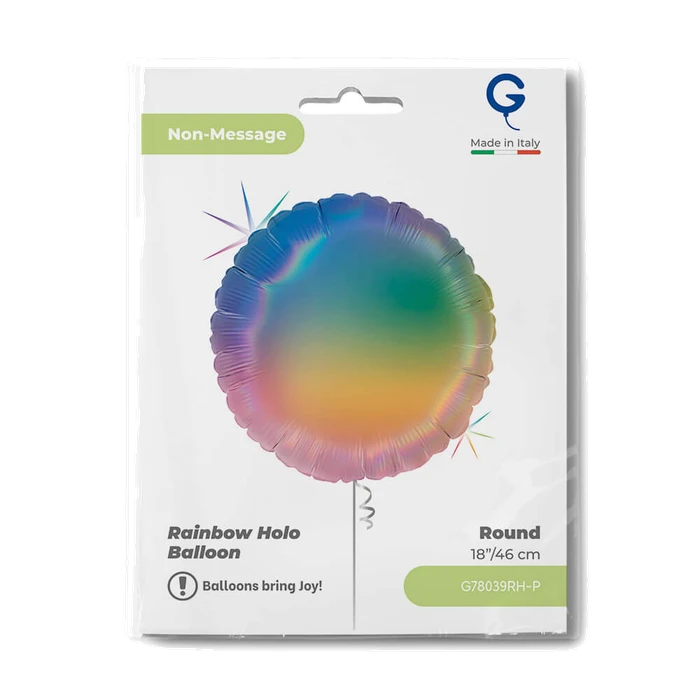 18In Colourful Rainbow Foil Balloon