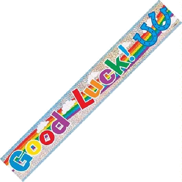 12FT GOOD LUCK PRISMATIC BANNER