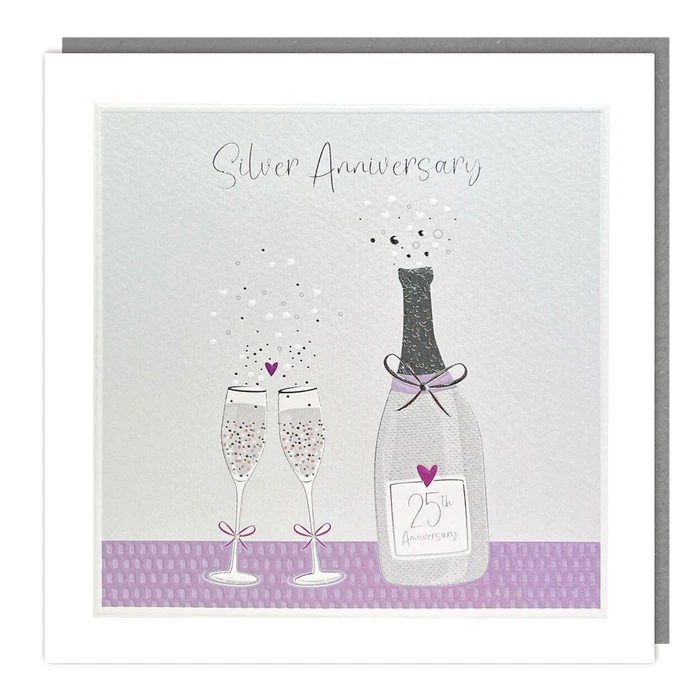 Sparkle - Blank - Silvery Anniversary - Foil/Emb