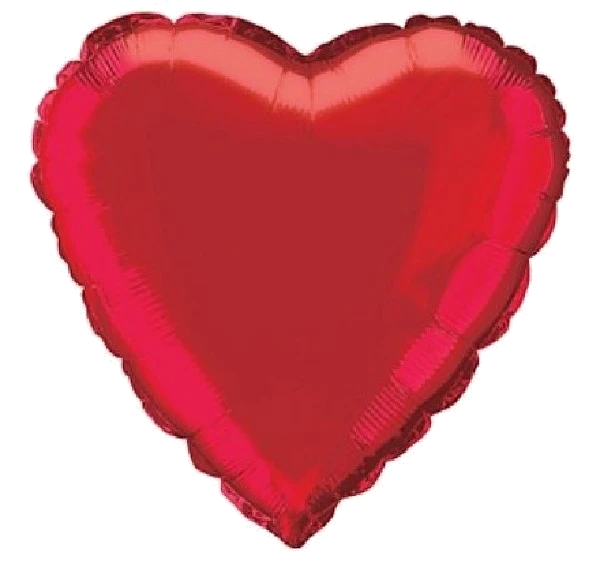 Red Heart 18In Foil Balloon