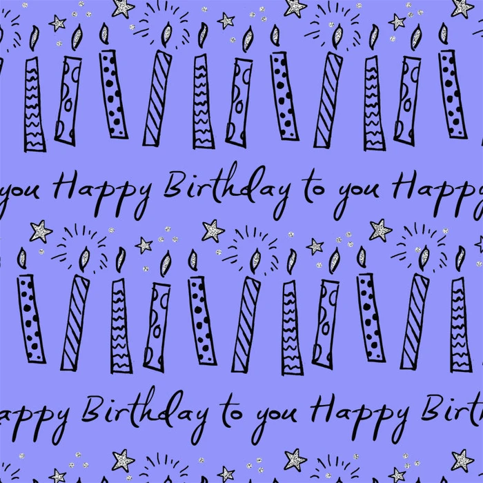 Bio Glitter FSCM Rollwrap 2m Eco Party BD Candles SilverBlue