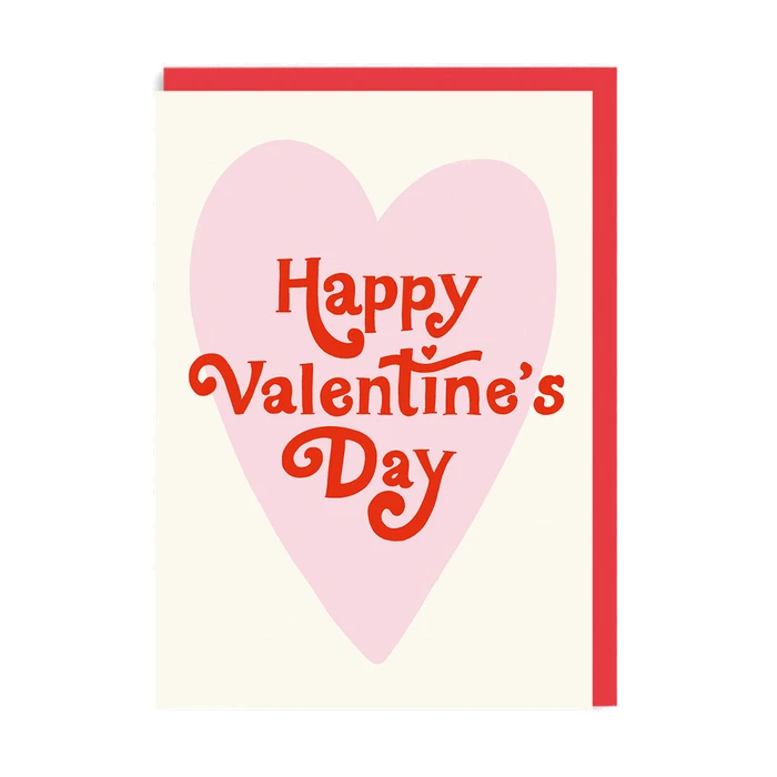 Happy ValentineS Day Retro Heart Greeting Card