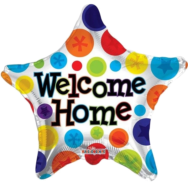 18IN WELCOME HOME STAR FOIL