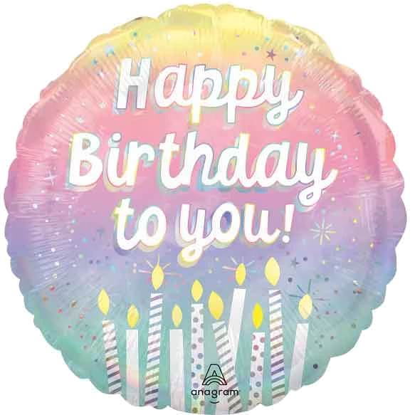 18In Pearlized Birthday Foil Bal