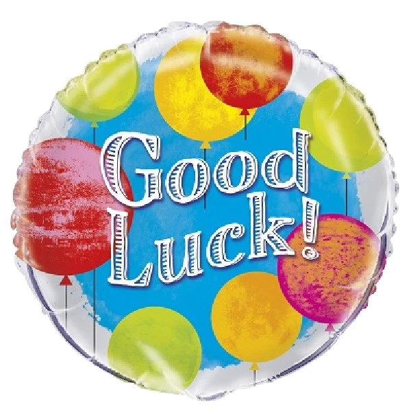 18IN BRIGHT GOOD LUCK FOIL BALLOON