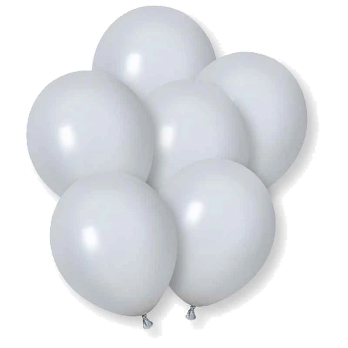 (10) 12In Grey Premium Balloons