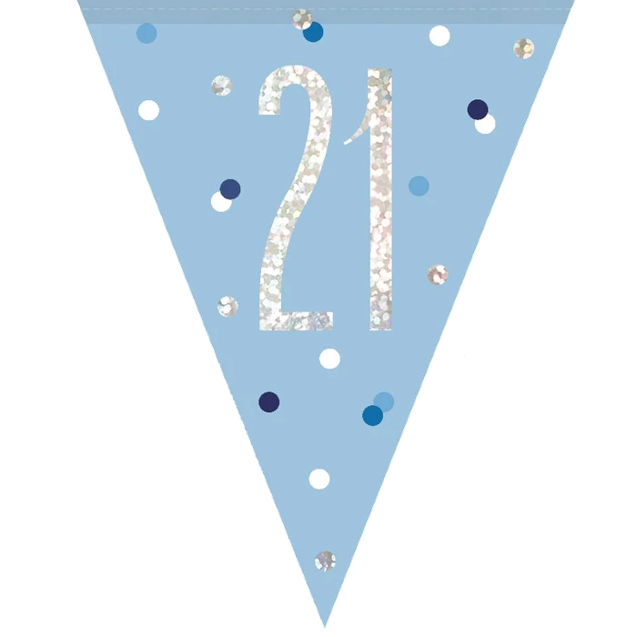 21 Blue Spot Bunting