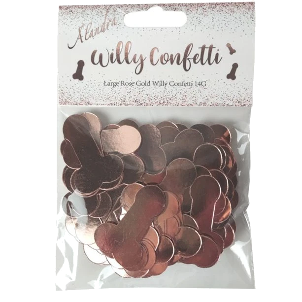 Rose Gold Willy Confetti