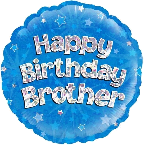 18In Happy Bday Brother Foil