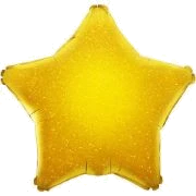 Gold Holographic Star 19In Foil