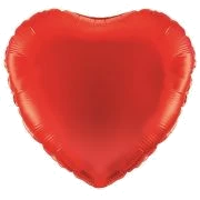 18In Red Heart Foil Balloon