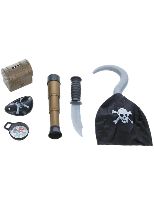Pirate Set With Compass Brown