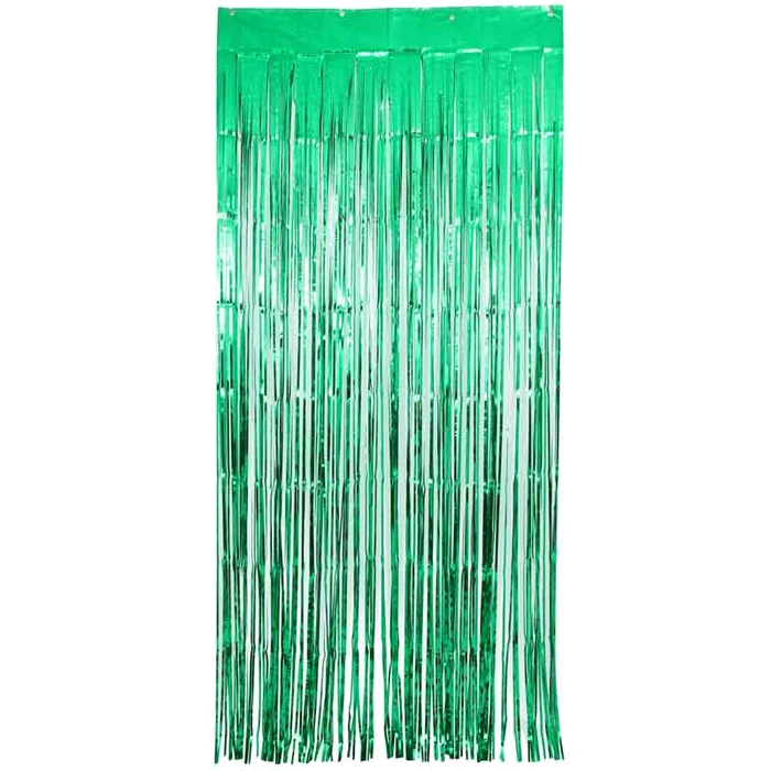 Metallic Green Foil Door Curtain