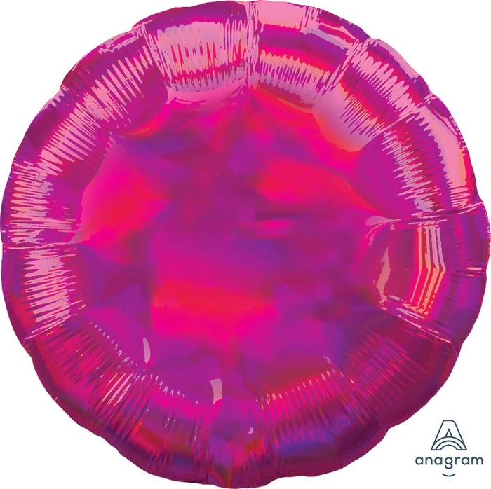 18In Iridescent Magenta Circle Foil