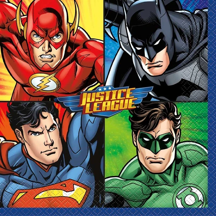 16Pk Justice League Luncheon Napkins