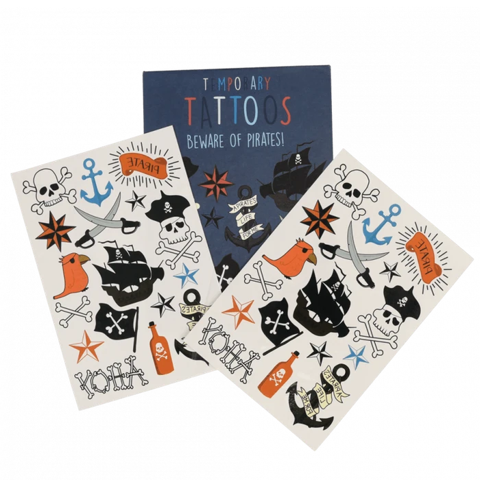 Temporary Tattoos - Beware Of The Pirates