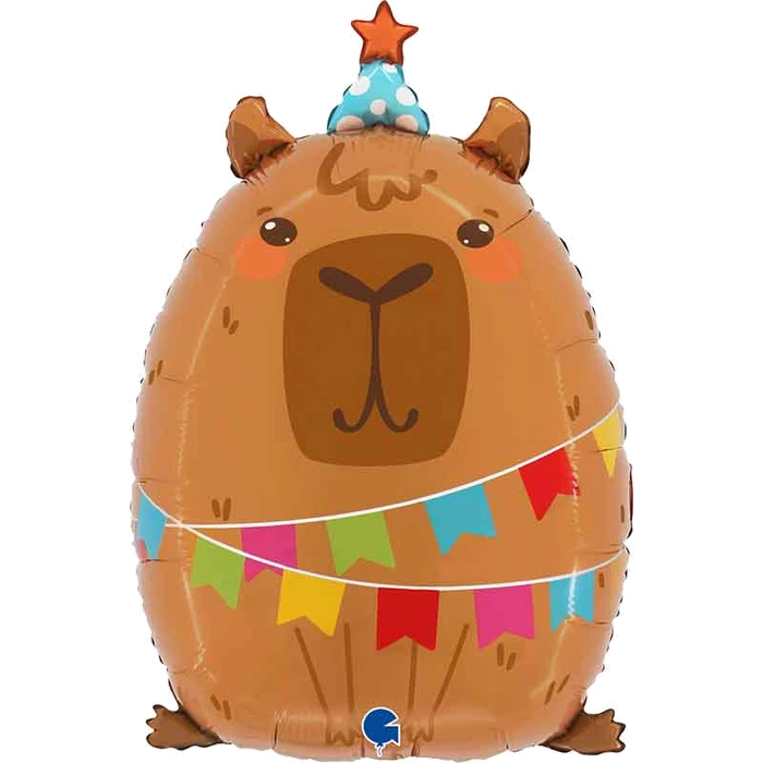 28In Party Capybara Foil Ball