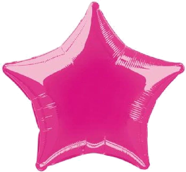 20In Hot Pink Star Foil Balloon