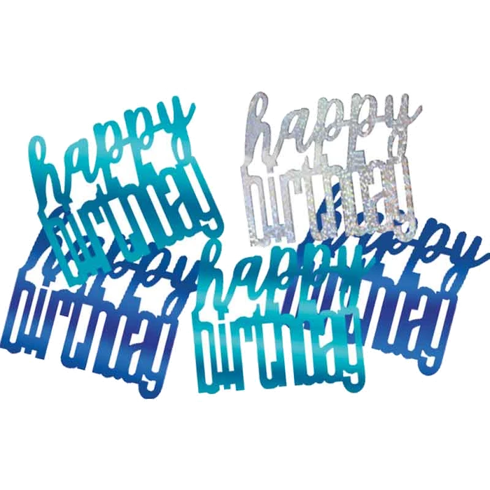 5Oz Glitz Blue Happy Bday Confetti