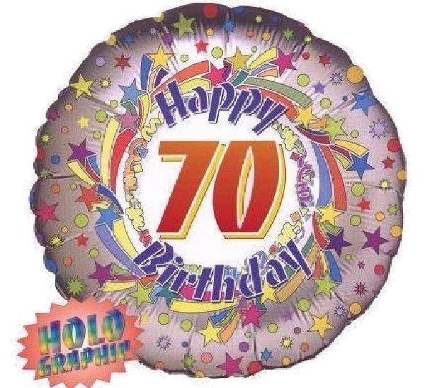 18IN 70TH BIRTHDAY FOIL BALLOON