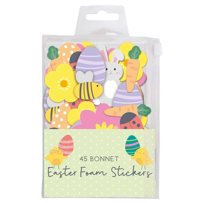 45 foam Easter stickers