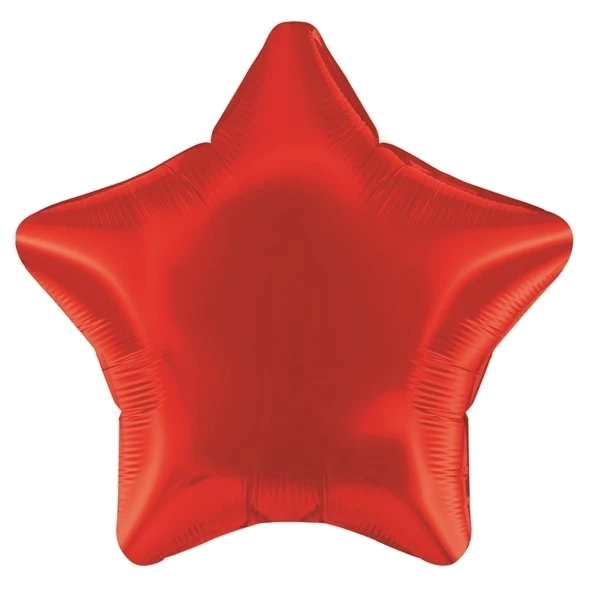 19In Red Star Foil Balloon