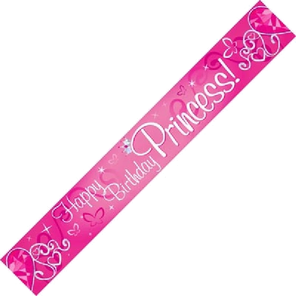 9FT B/DAY PRINCESS BANNER