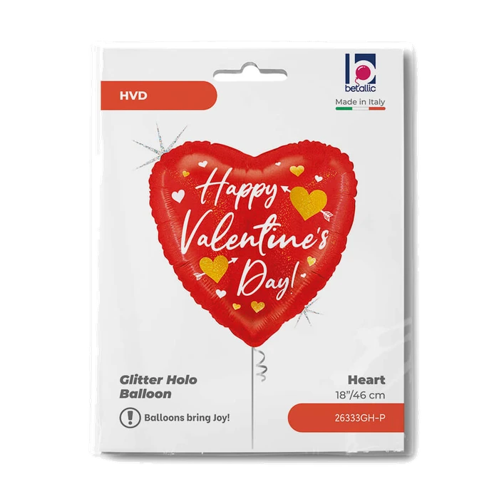 18In Valentine Heart Arrows Foil