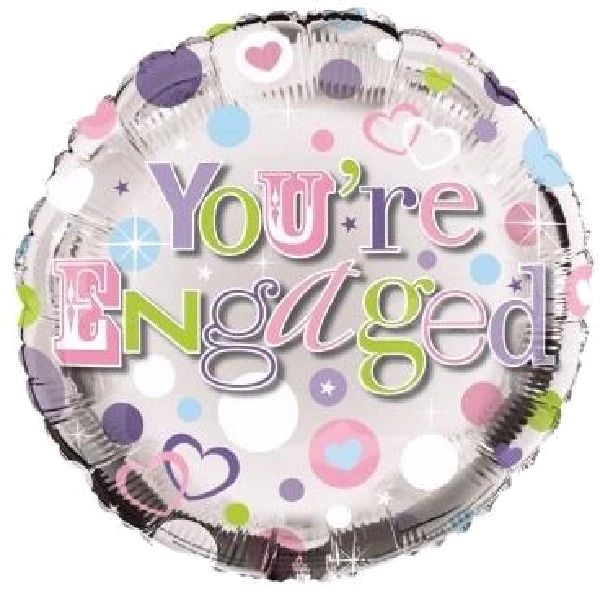 ENGAGED 18IN FOIL BALLOON