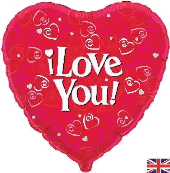 I LOVE YOU 18IN FOIL BALLOON