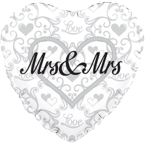 18IN MRS & MRS 18IN FOIL BALLOON