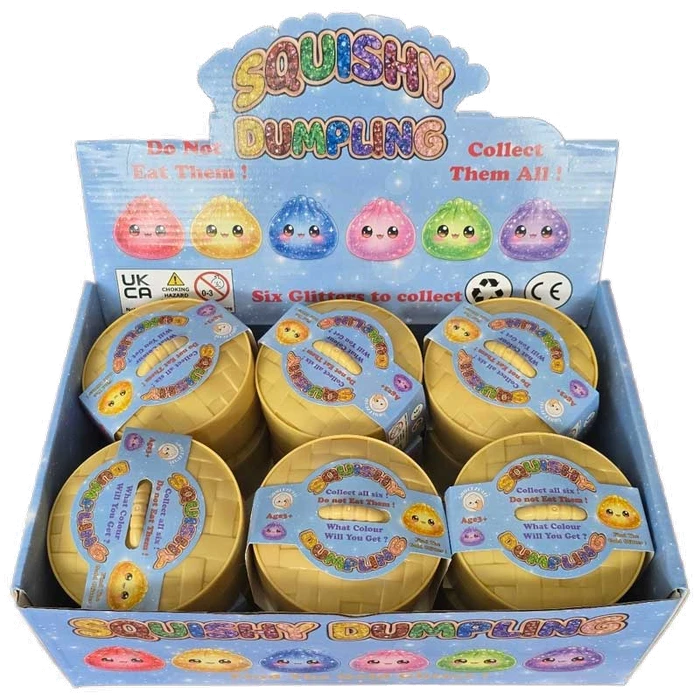 6 ASST GLITTER SQUISHY D