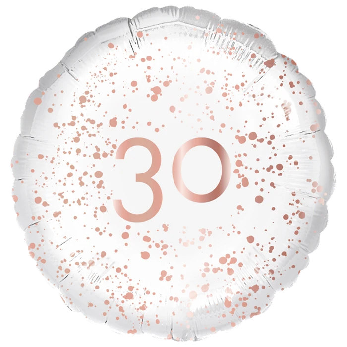 18In Rose Gold 30 Foil Balloon