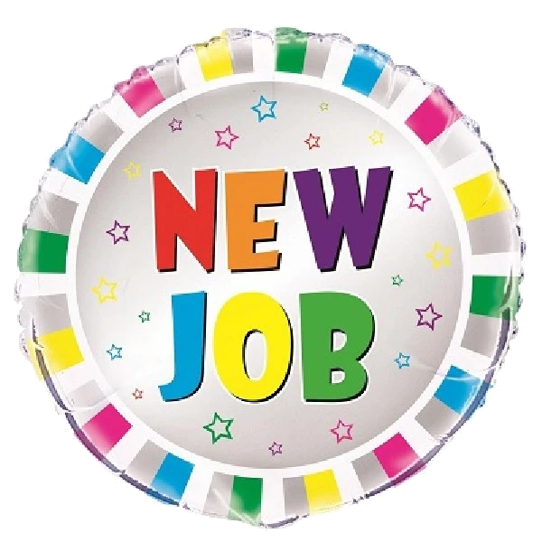 18IN NEW JOB CONGRATS FOIL BALLOON