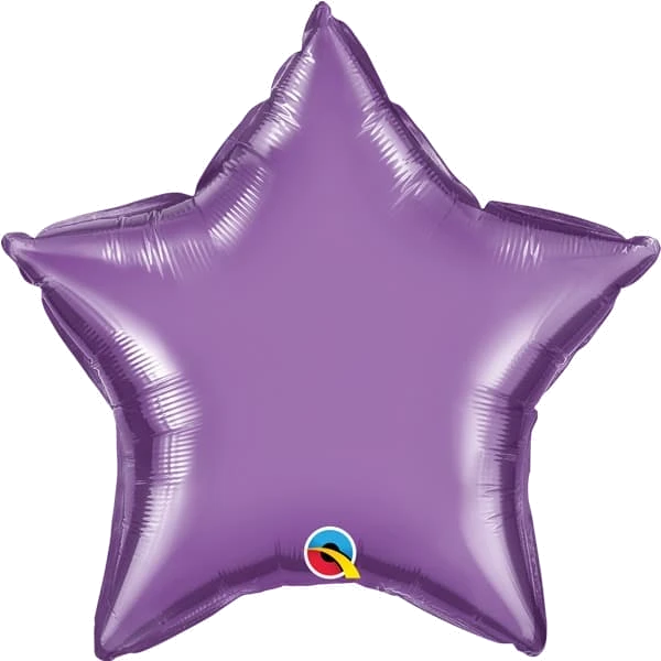 20In Chrome Purple Star Foil Balloon