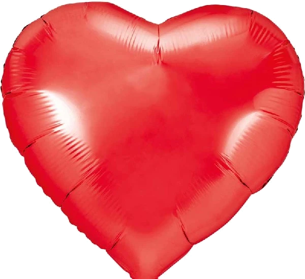 61Cm Red Heart Foil Balloon