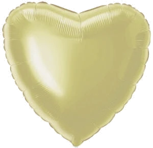 Gold Heart 18In Foil Balloon