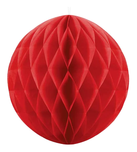 30Cm Red Honeycomb Ball