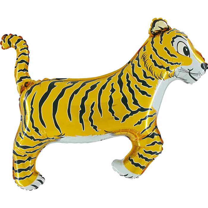 35In Tiger Shaped Foil Balloo