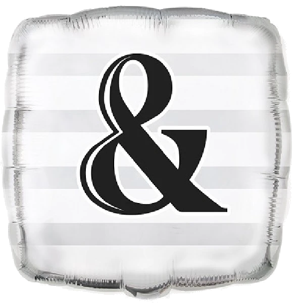 18IN SILVER & WEDDING FOIL BALLOON
