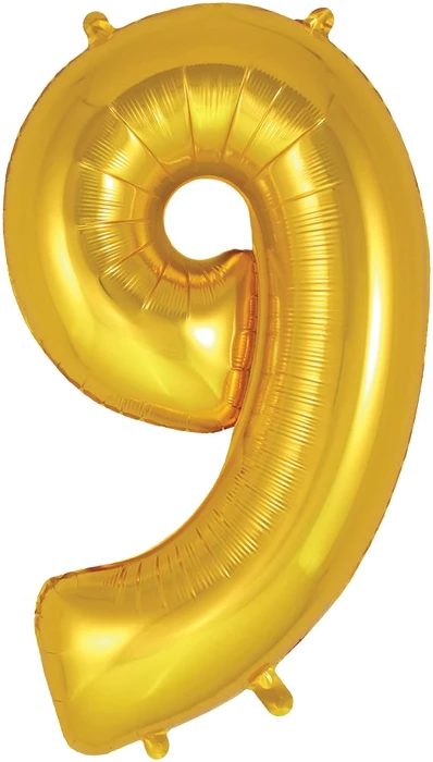 34-inch number 9 balloon